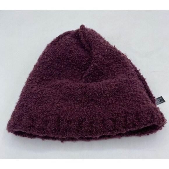 Britts Knits Beanie Hat & Scarf Cowl Infinity Burgundy Wine Soft Warm Winter - Picture 11 of 14